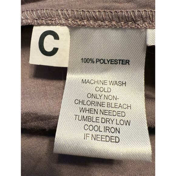 Ann Taylor Loft Sleeveless Scrunched Front Blouse, Mauve, Sz: M, 84-36 - Picture 12 of 13